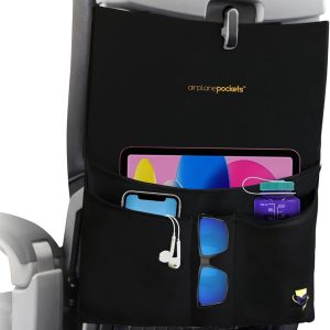 Airplane Accessories - Plane Travel Essentials - Travel Organizer - Seat Storage Organizer - Air Travel Essentials - Seat Back Organizer - International Travel Must Haves